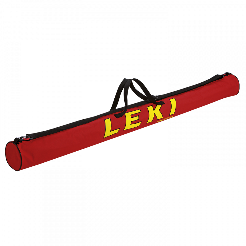 Pokrowiec Leki Racing pole bag torba na kije mała czerwona 5 par