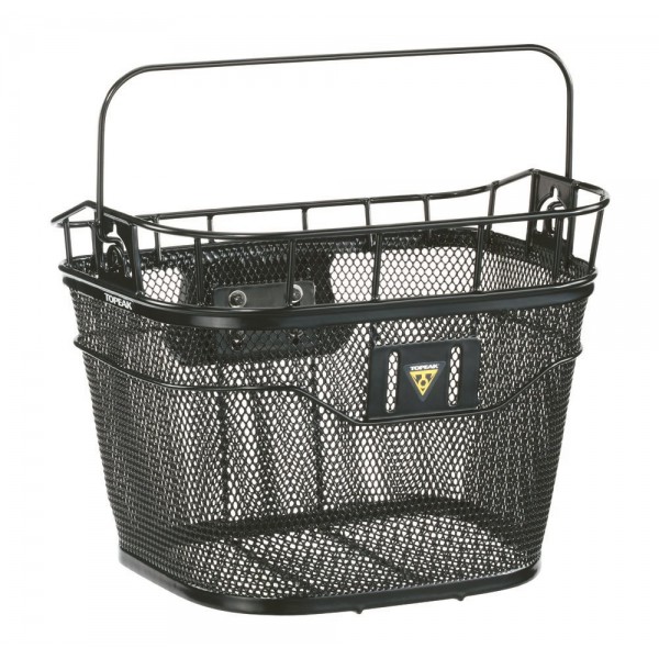 Topeak Basket Korbfront schwarz mit E-Bike-kompatiblen Fixierer 3e