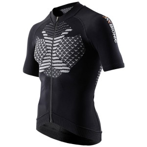 X-Bionic Twyce Biking Shirt Full Zip Short Man Black/White