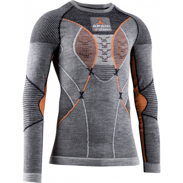X-Bionic Apani 4.0 Merino Shirt Men Black/Grey/Orange