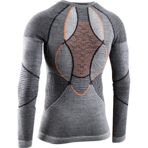 Koszulka męska X-Bionic Apani 4.0 Merino Black/Grey/Orange