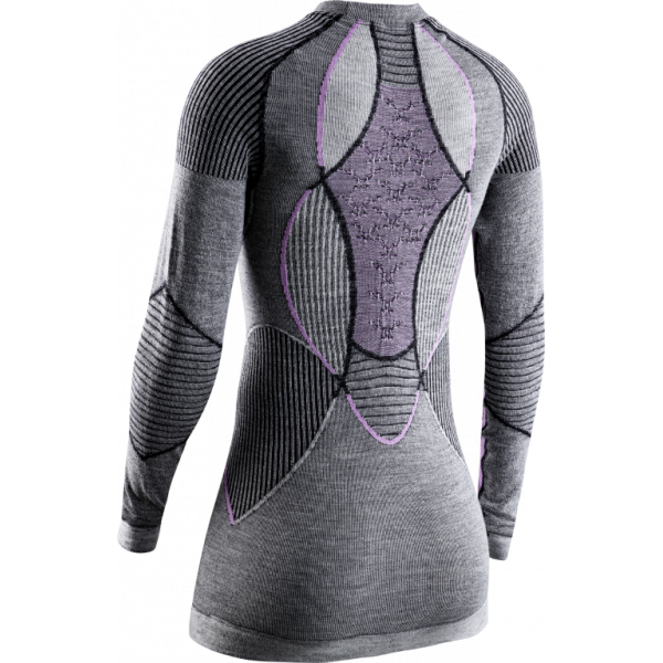 Koszulka damska X-Bionic Apani 4.0 Merino Black/Grey/Magnolia