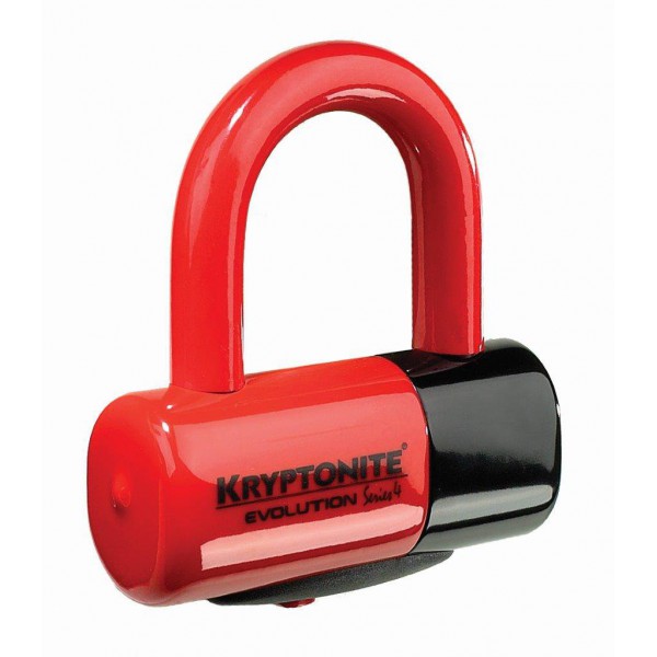 Kryptonite Evolution Series 4 Disc Lock 4.8x5.4cm red