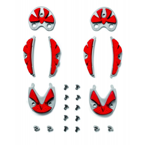 Sidi SRS Carbon Ground Inserts red-grey