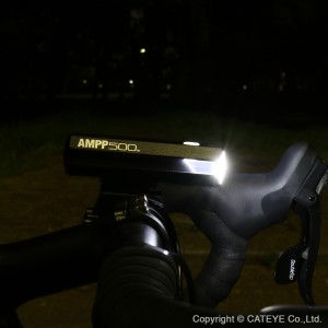 Lampa przednia Cateye AMPP 500 HL-EL085RC szara
