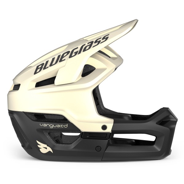 Kask rowerowy Bluegrass Vanguard Core MIPS czarno-biały matowy